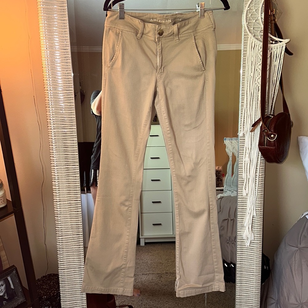 American Eagle bootcut khakis